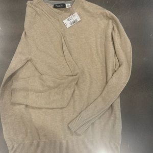 Children’s place v neck sweater beige